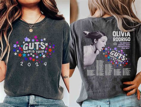 Olivia Rodrigo World Tour Shirt, Guts World Tour 2023 Shirt, Guts World ...