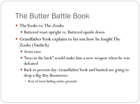 PPT - The Butter Battle Book PowerPoint Presentation, free download ...