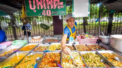 $1.29 Buffet - ALL YOU CAN EAT Thai Street Food in Bangkok, Thailand ...