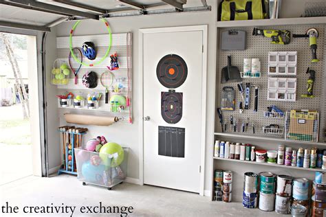 DIY Garage Pegboard Storage for Outdoor Toys