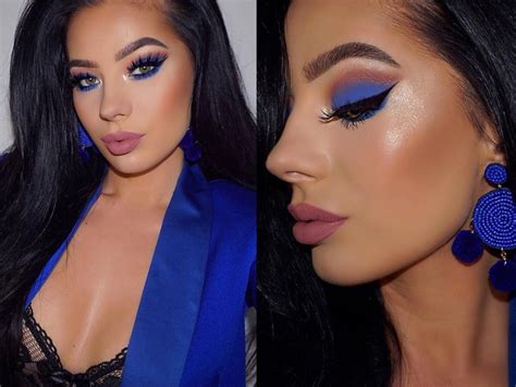 Royal Blue Eyeshadow In 2019 | Blue Dress Makeup, Blue | Trucco per gli ...