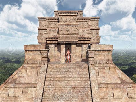 Mayan Temple Stock Photo, Picture And Royalty Free Image ... | Mayan ...