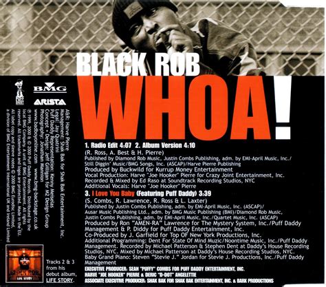 highest level of music: Black Rob - Whoa!-(UK_CDS)-1999