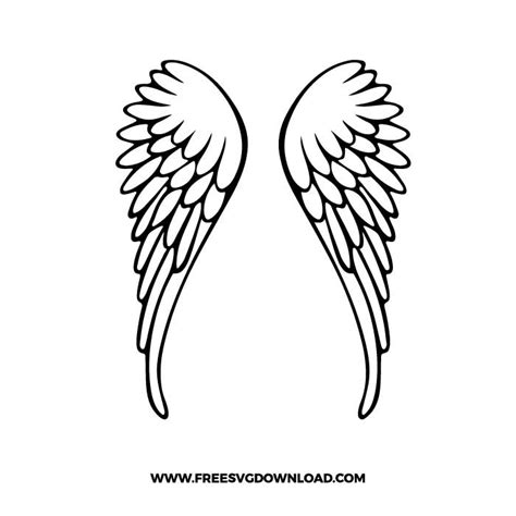 Scrapbooking Papercraft Angel Angel Wings Cricut Angel Wings SVG Angel ...