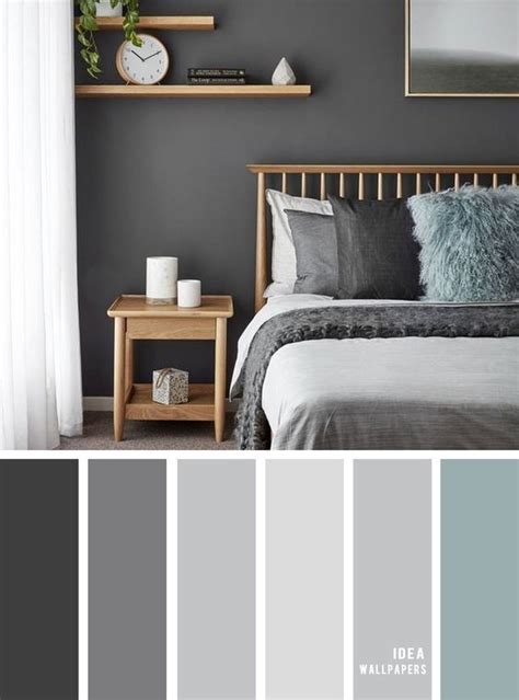 11 gorgeous bedrooms in shades of gray with gray color schemes #grey # ...