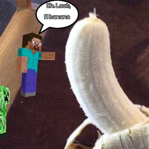 Minecraft. Banana time | Banana, Minecraft, Fruit