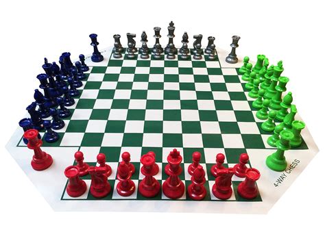 Buy WE Games Four Player Chess Set, Chess Board for Team Chess ...