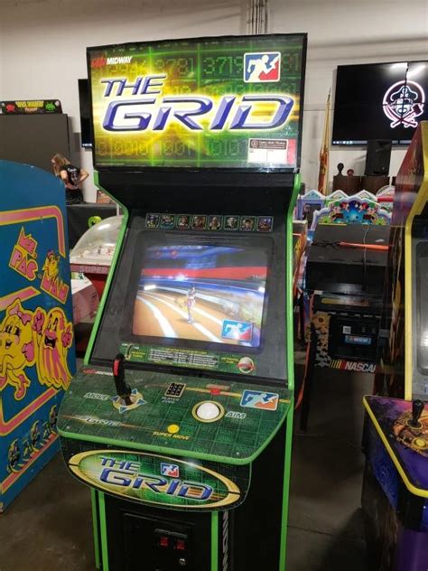 THE GRID UPRIGHT ARCADE GAME CLASSIC MIDWAY