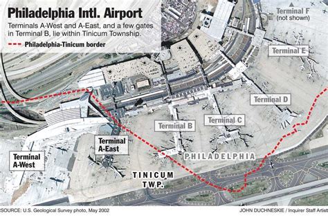 Philly Airport Map Of Terminals