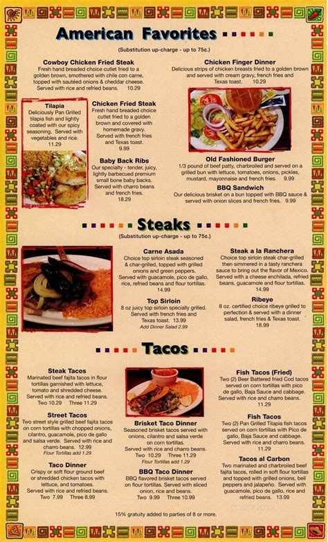 Menu of Papa Nachos in Pittsburg, TX 75686