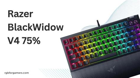 Razer BlackWidow V4 75% - an Honest Review