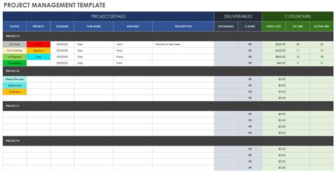 Free Google Sheets Project Management Templates | Smartsheet (2022)