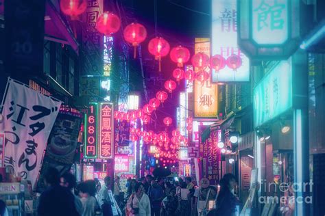 Yokohama Chinatown at night 03923 Photograph by Organic Synthesis ...