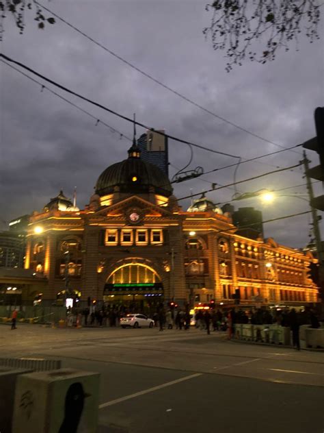 flinders street station @ night | Melbourne australia, Melbourne ...