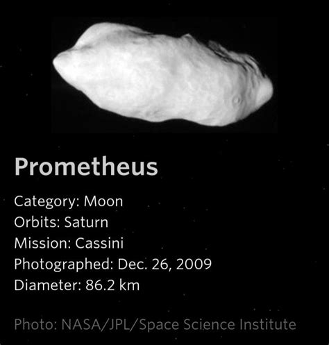 Prometheus -a Saturn Moon | 宇宙, 天体, 天文