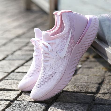 Nike Epic React Flyknit Shoe - Pink - Rematch | Womens workout shoes ...