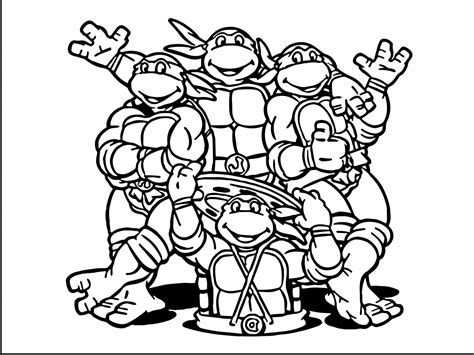 Free Ninja Turtle Coloring Pages