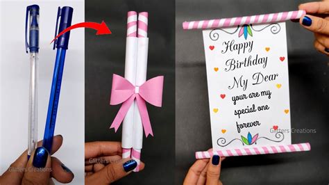 Easy Birthday Card (2022) 🥰 for Loved ones/Birthday Gift ideas - YouTube