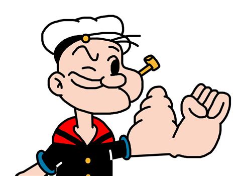 Popeye flexing extra muscle by Ultra-Shounen-Kai-Z on DeviantArt