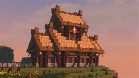 Viking / Nordic inspired house I build recently on a survival server ...