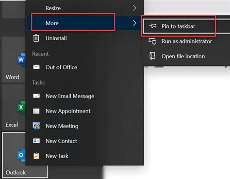 How To Pin Outlook To Taskbar? - Mail Smartly