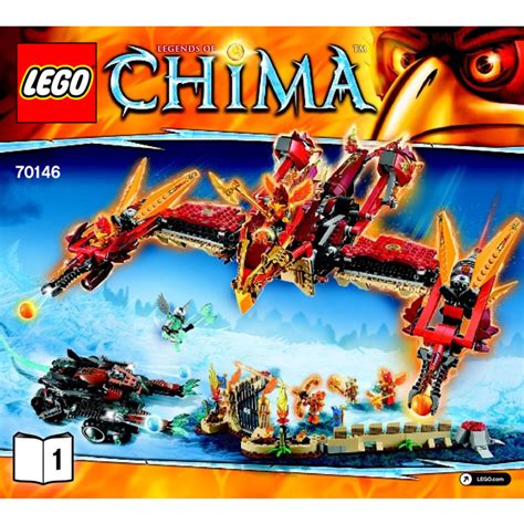 LEGO Flying Phoenix Fire Temple Set 70146 Instructions | Brick Owl ...