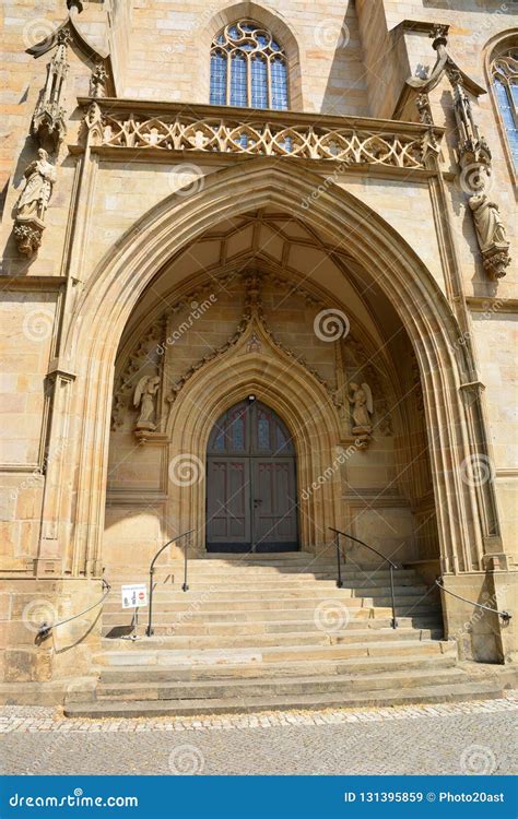 View of Erfurt Cathedral in the Historical City of ERFURT , Thuringia ...