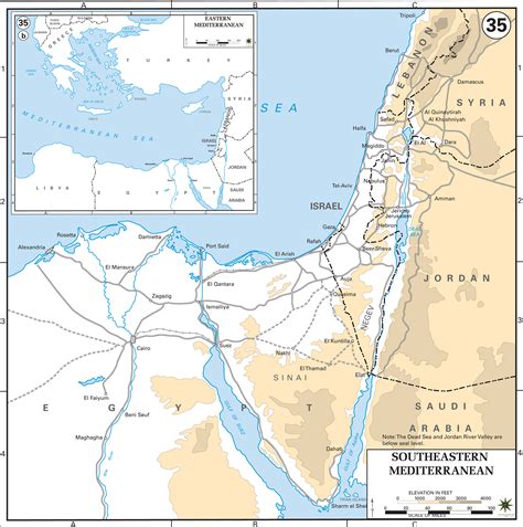 Map Of Israel And Egypt And Jordan