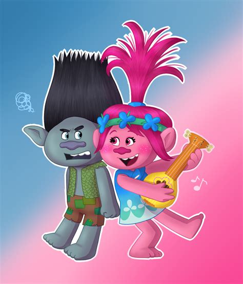 Trolls - Branch and Poppy by MaryThaCake on DeviantArt