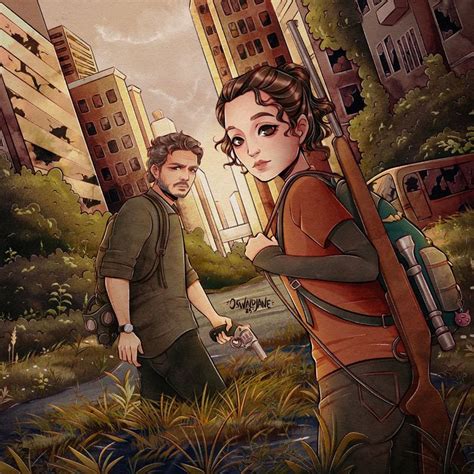 The Last Of Us art. Tlou. Joel and Ellie fanart by oswaldjane in 2023 ...