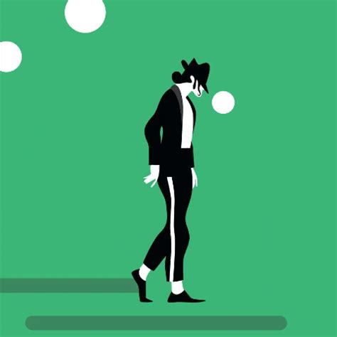 Michael Jackson Moonwalk In Green Backdrop GIF | GIFDB.com