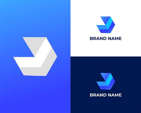 Letter u modern 3d bank logo design template 22041644 Vector Art at ...