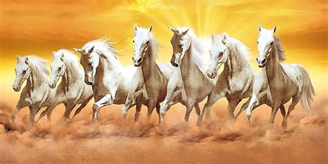 Buy Running Seven Horses Vastu Painting - 7 Horses Painting Vastu HD ...