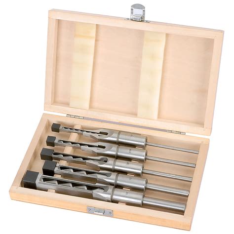 Draper 5 Piece Hollow Square Mortice Chisel and Bit Set - AWM/5 | eBay