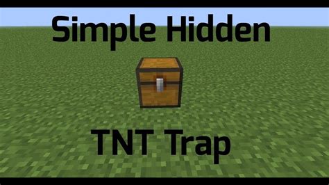 Simple Hidden TNT Trap - Minecraft Tutorial - YouTube