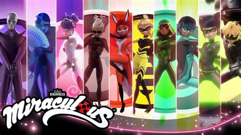 MIRACULOUS | 💫 ALL TRANSFORMATIONS - Season 1 to 3 🐞 | Tales of Ladybug ...