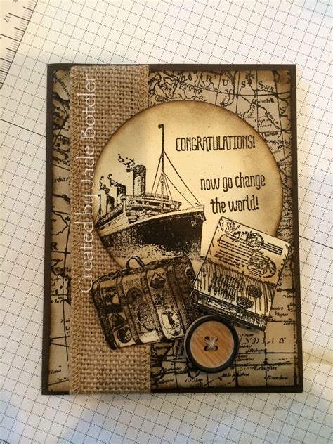 Masculine travel card Created by Jade Boteler | Masculine birthday ...