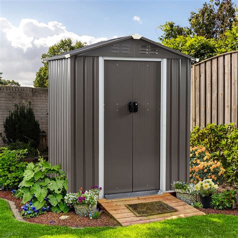 Buy Shintenchi 5x3 FT Outdoor Storage Shed,Waterproof Metal Garden ...