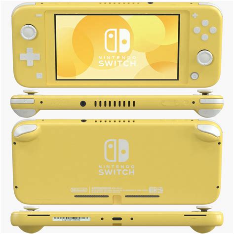 Nintendo Switch Lite - Yellow 3D model | CGTrader