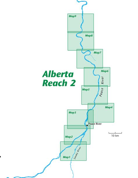 Peace River Alberta Reach 2 Maps | The Regulation of Peace River