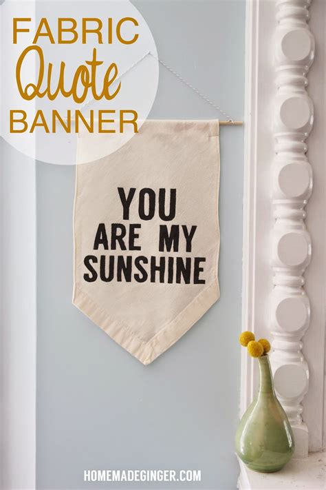 Fabric Quote Banner - Cutesy Crafts