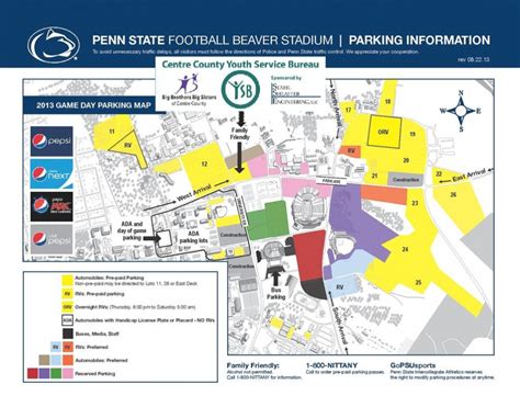 Penn State Parking Lot Map