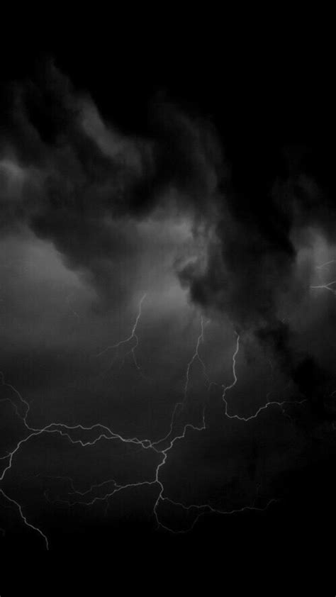 Dark Black and White Storm Wallpaper