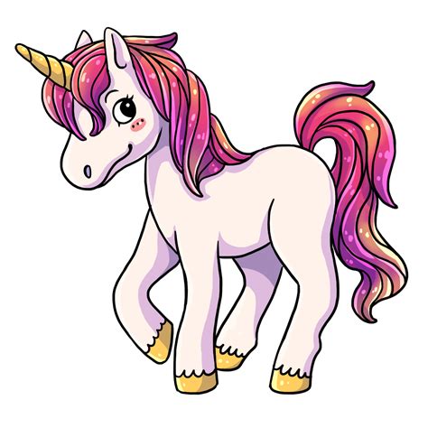 imágenes prediseñadas de unicornio de línea | Unicorns clipart, Unicorn ...