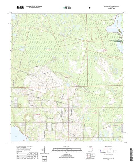 MyTopo Alexander Springs, Florida USGS Quad Topo Map