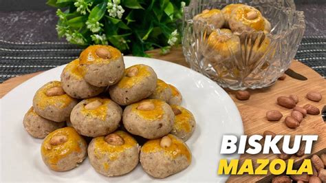 Biskut Kacang Mazola Sukatan Cawan - YouTube