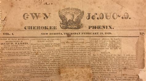 Cherokee Phoenix rises to the top of cataloger’s consciousness - The ...