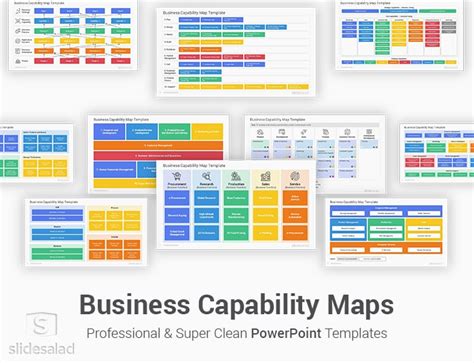 Business Capability Maps PowerPoint Template Diagrams - SlideSalad