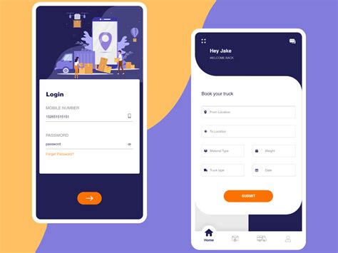 Truck Load App by Aishwarya Baskaran on Dribbble