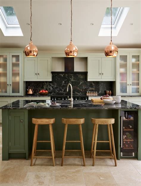 The Best in Dark Green Kitchen Trends - Town & Country Living